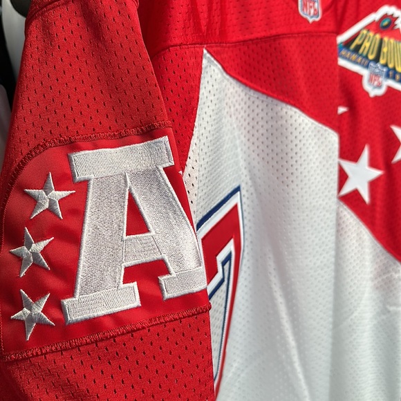 John Elway AFC Mitchell & Ness 1995 NFL Pro Bowl Authentic Jersey - White/Red - Picture 4 of 10